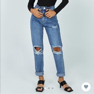 Princess Polly Hayden Jeans Rip